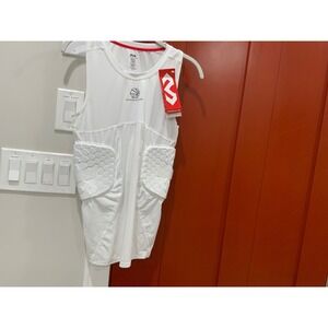 McDavid White Padded Compression Vest Basketball Youth Small Protective Gear